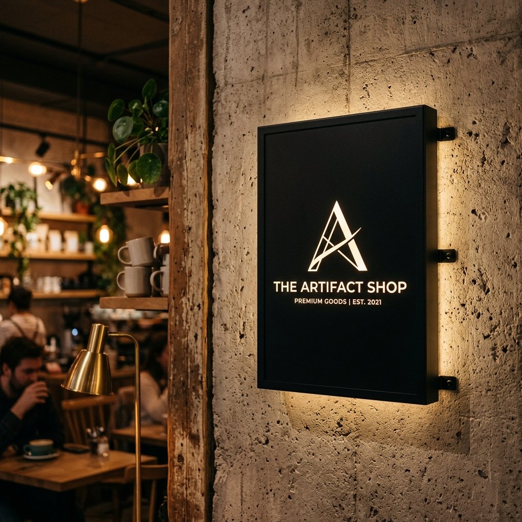Dual-Sided Aluminum Cafe Lightbox
