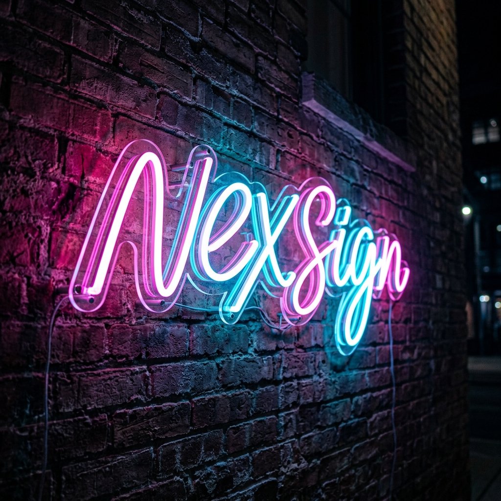 Custom Cursive Neon Sign - NEXSIGN